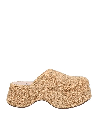 AGL Mules and clogs Beige Synthetic fibers