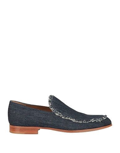 GIANVITO ROSSI Mocassino Blu Pelle