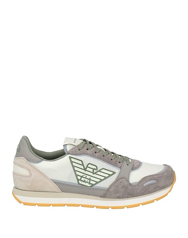 EMPORIO ARMANI Sneakers Grey Cow leather, Polyester
