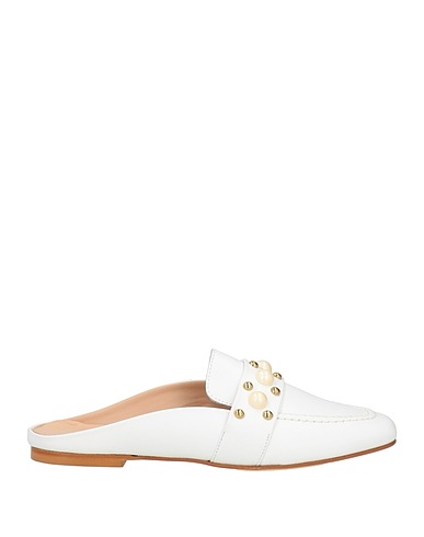 BALDININI Mules and clogs White Calfskin