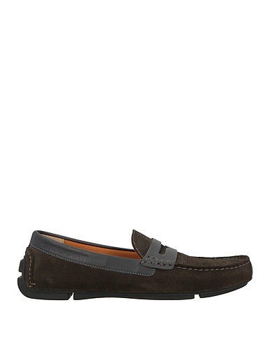EMPORIO ARMANI Loafers Dark brown Leather