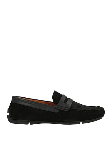 EMPORIO ARMANI Loafers Black Leather