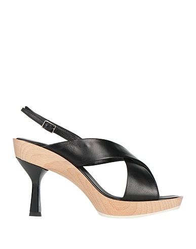 AGL Mules and clogs Black Leather