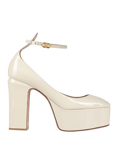 VALENTINO GARAVANI Décolleté Panna Pelle