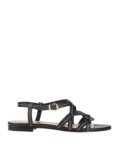 BALDININI Sandals Black Cowhide