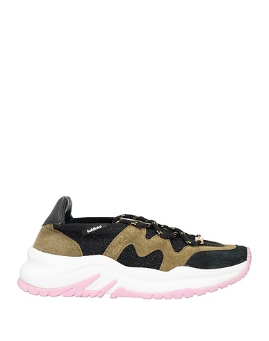 BALDININI Sneakers Schwarz Leder, Gewebefasern