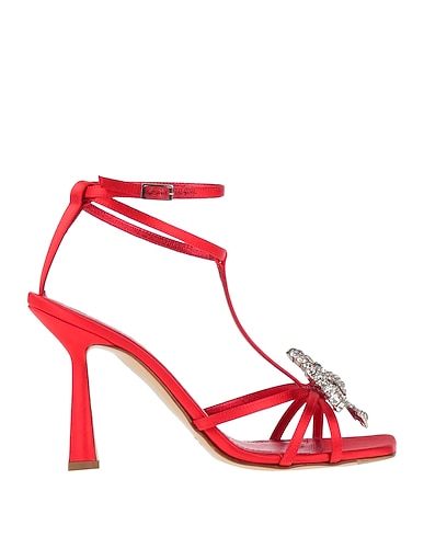 ALDO CASTAGNA Sandals Red Textile fibers