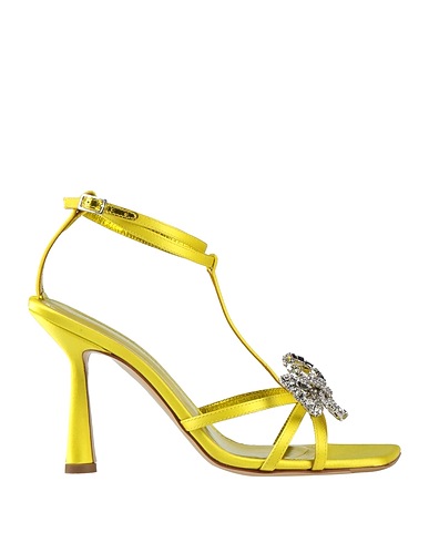 ALDO CASTAGNA Sandals GIALLO Textile fibers