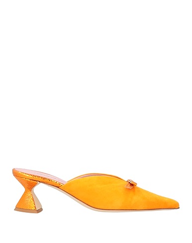 ROMINA PRATALI Mules et sabots Mandarine Cuir