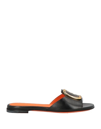 SANTONI Sandali Nero Pelle