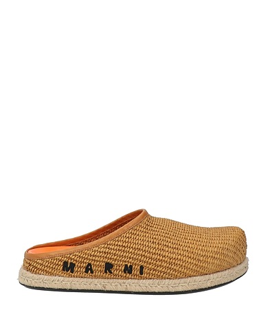 MARNI Mules and clogs Camel Textile fibers
