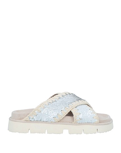 MOU Sandals Light grey Textile fibres