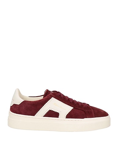 SANTONI Sneakers Prugna Pelle