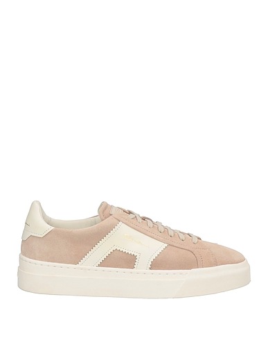 SANTONI Sneakers DOUBLE BUCKLE SNEAKER NOCCIOLA Leather