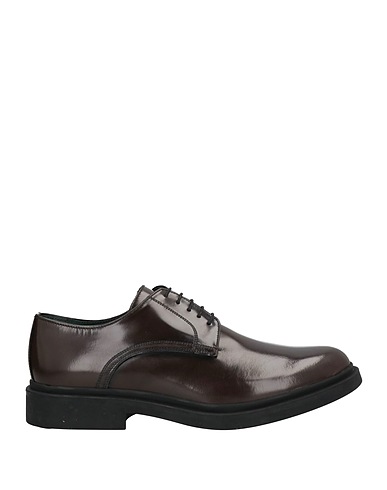 ANGELO PALLOTTA Schnürschuhe Dunkelbraun Leder