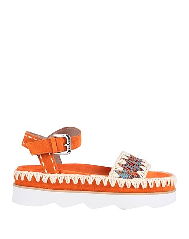 MOU Sandals Orange 100% Bull skin