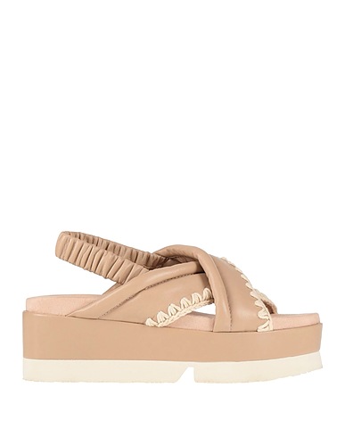 MOU Sandals Taupe 100% Lambskin
