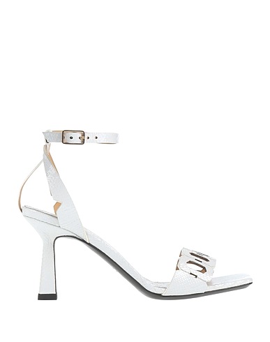 FABI Sandalen Weiß Leder