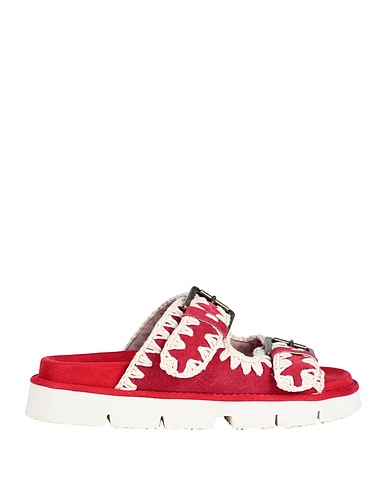MOU Sandals Red Leather