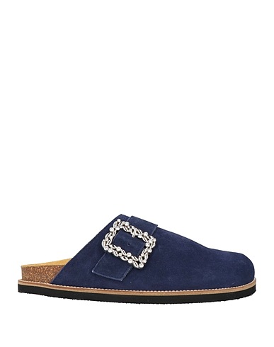 POLLINI Mule e zoccoli Blu navy Pelle
