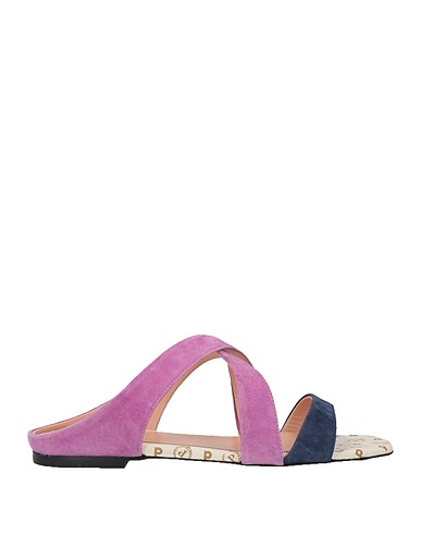 POLLINI Sandals Midnight blue Leather
