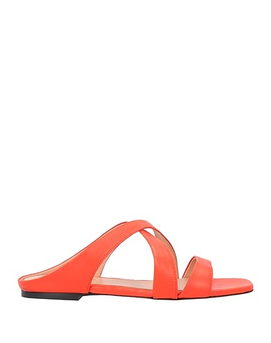 POLLINI Sandals Tomato red Leather