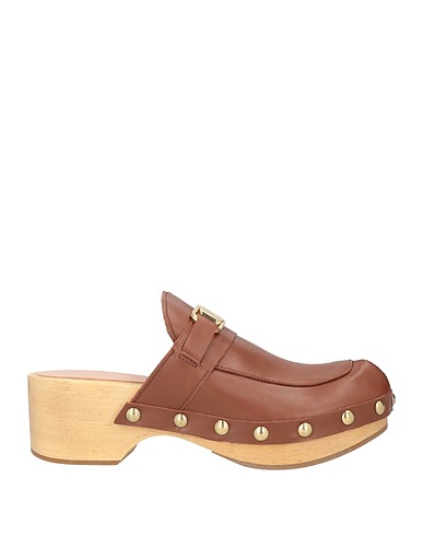 POLLINI Mule e zoccoli Marrone Pelle di vitello