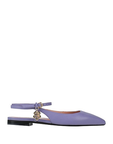 POLLINI Ballet flats Mauve Leather