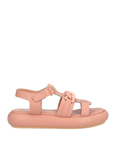 POLLINI サンダル ペールピンク 革（なめし加工）