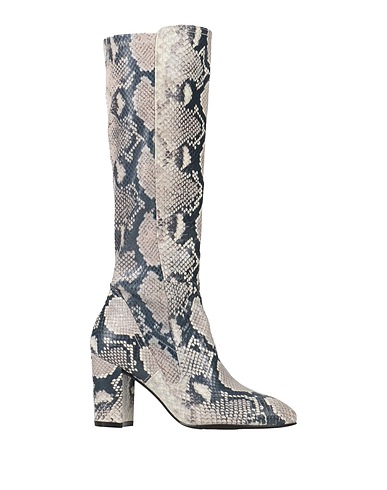 STUART WEITZMAN Boots Light grey Leather, Other Fibres