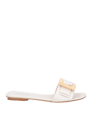RODO Sandals White Leather