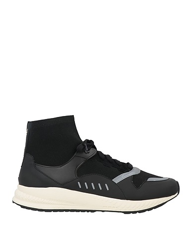 LARDINI Sneakers Black Textile fibres, Leather