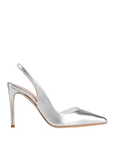 NINALILOU Pump Silver Leather, Plastic