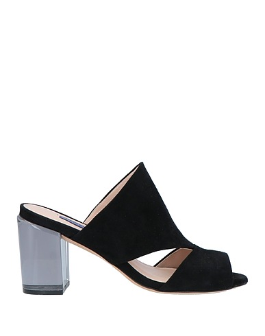 STUART WEITZMAN Sandals Black Leather
