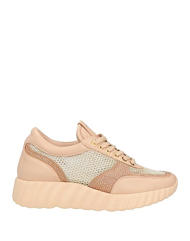 BALDININI Sneakers Rosa chiaro Pelle, Fibre tessili