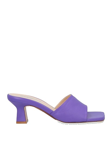 BALDININI Sandals Purple Leather