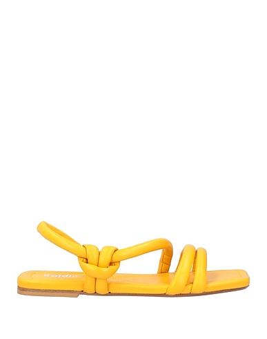 BALDININI Sandals Yellow Leather