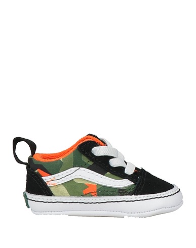 VANS Scarpe neonato IN Old Skool Crib GECA MULTI Nero Pelle, Fibre tessili