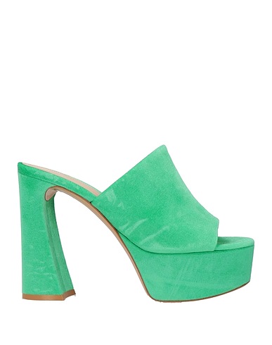 GIANVITO ROSSI Sandals Green Textile fibres