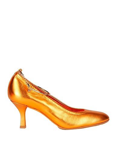 CASADEI Décolleté Arancione Pelle