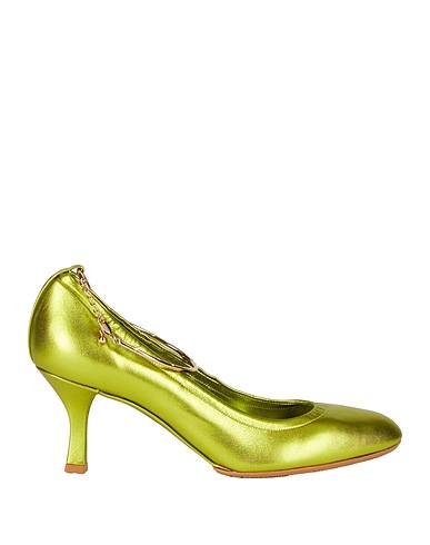 CASADEI Décolleté Verde lime Pelle