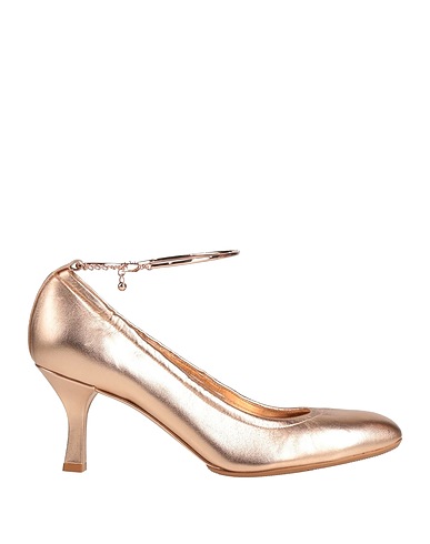 CASADEI Pump Rose gold Leather