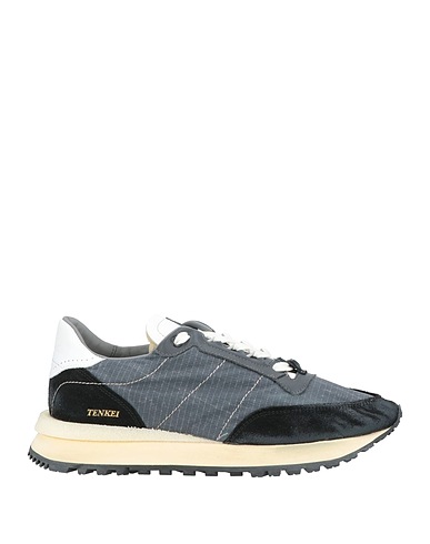 HIDNANDER Sneakers Grey Leather, Textile fibres