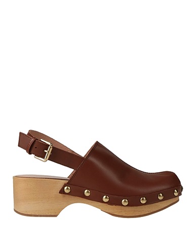 POLLINI Mule e zoccoli Marrone Pelle di vitello