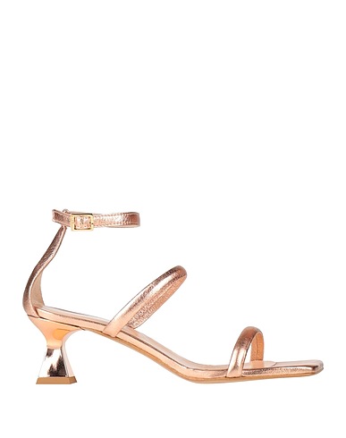 BALDININI Sandals Rose gold Leather