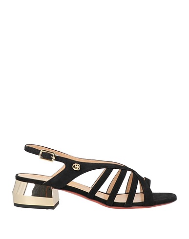 BALDININI Sandals Black Leather