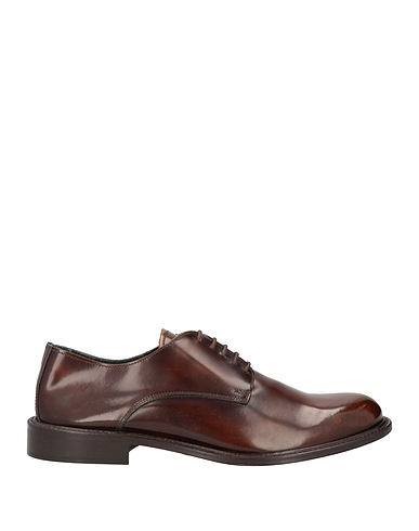BALDININI Laced shoes Chocolate brown Leather