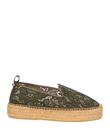BALDININI Espadrilles Military green Textile fibres