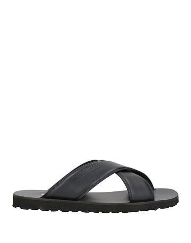 BALDININI Sandals Midnight blue Calfskin