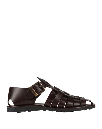 BALDININI Sandals Dark brown Cowhide